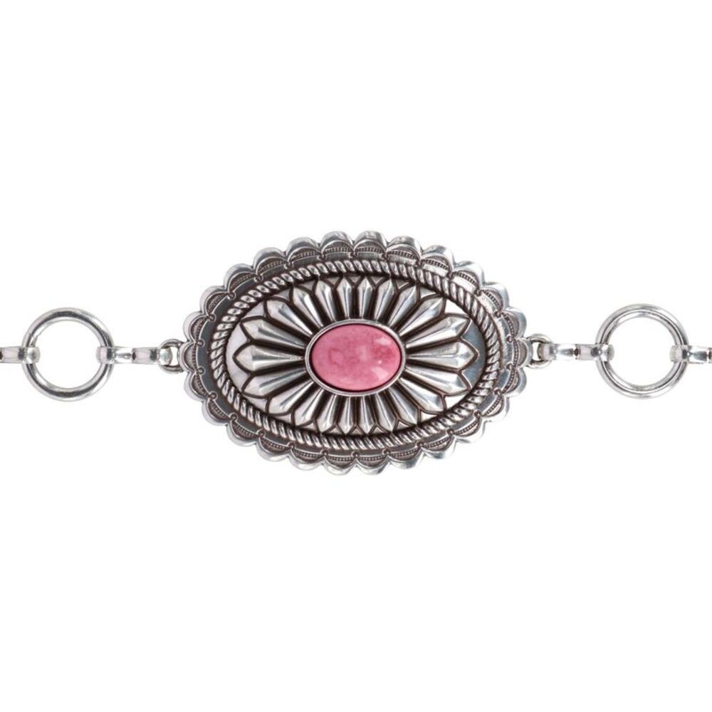 Ariat Women's Concho Chain Belt with Pink Inlays - Picture 3 of 6
